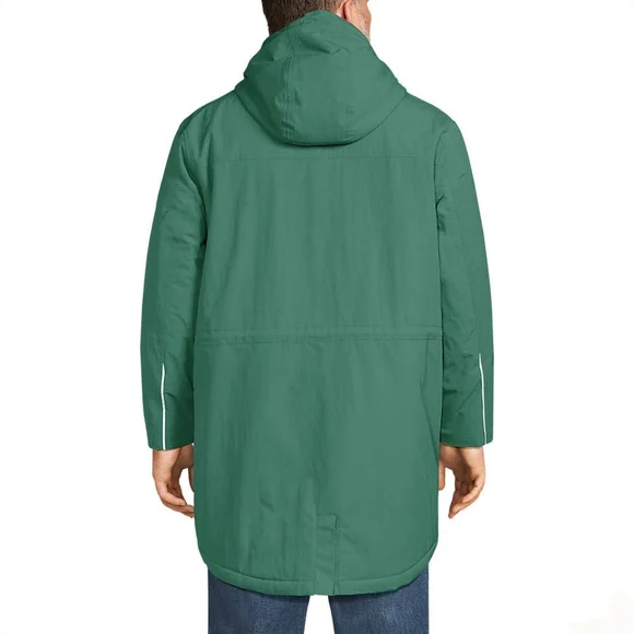 Land's End Men's Green Squall Insulated Parka Jacket